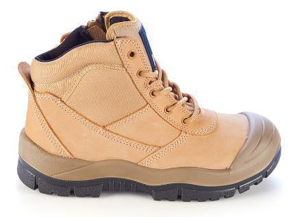 Mongrel Workboot Ankle Zipsider with Scuff Cap Wheat (6633102049357)