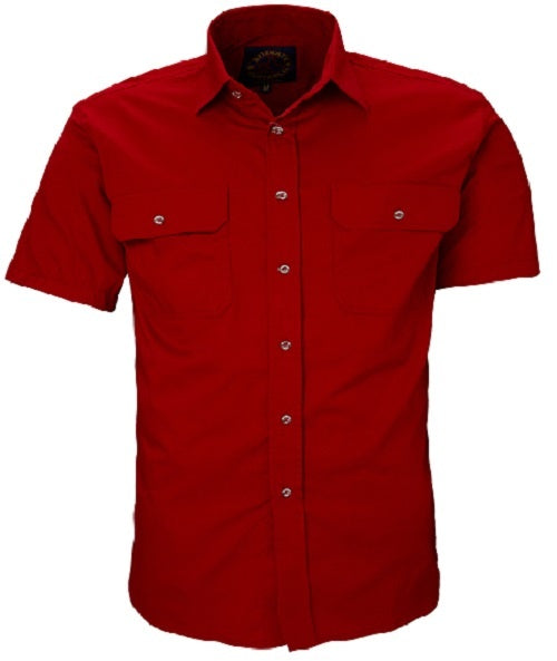 Mens Pilbara Open Front S/S Shirt (4896447332429)