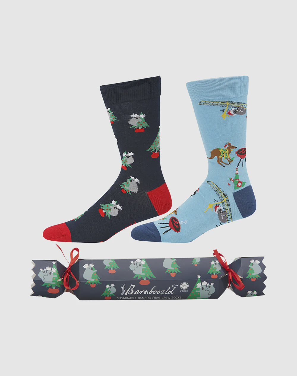 Mens Bamboozld Xmas Koala 2pk Sock Xmas Cracker (6931566428237)