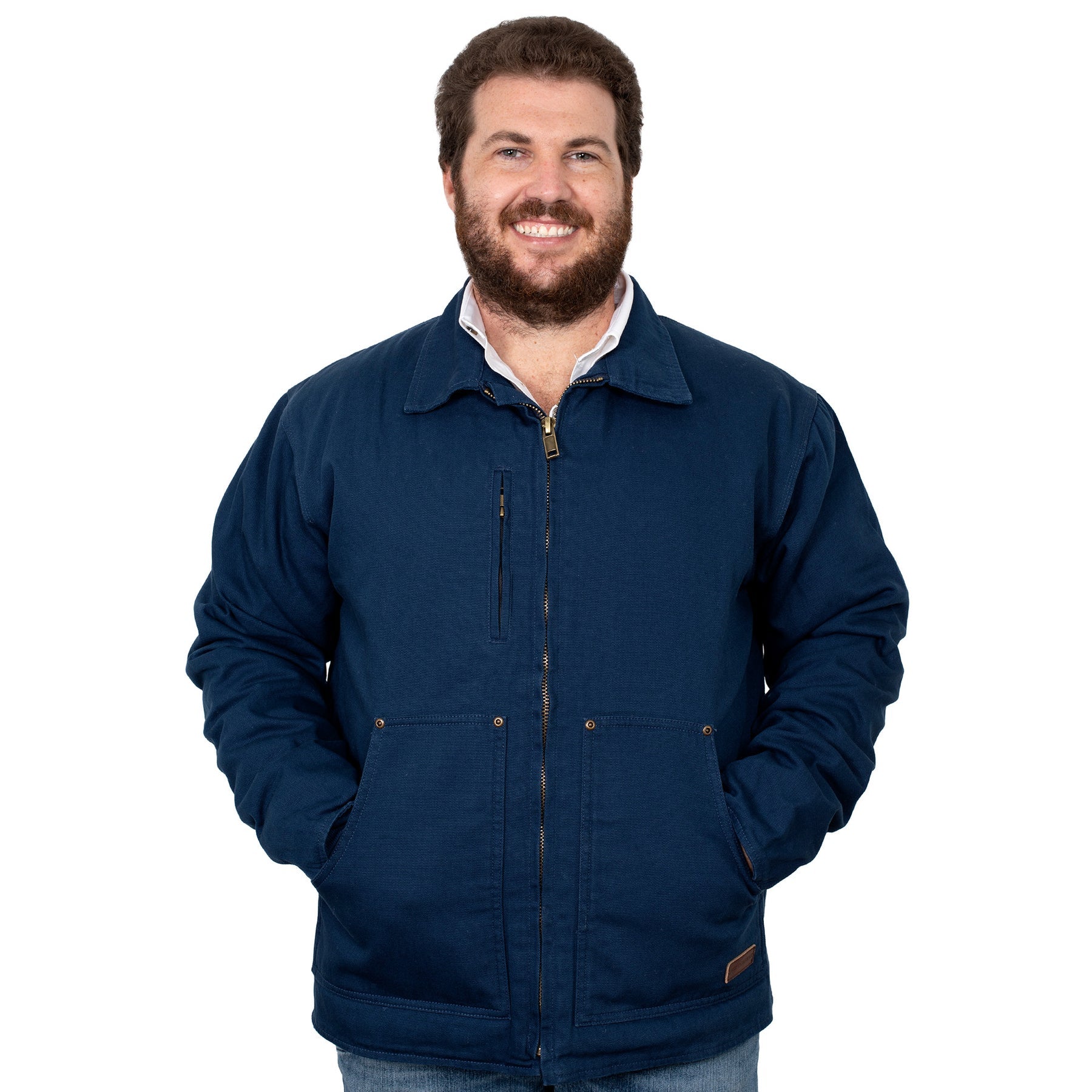 Mens Just Country Diamantina Jacket - Navy (6862980382797)