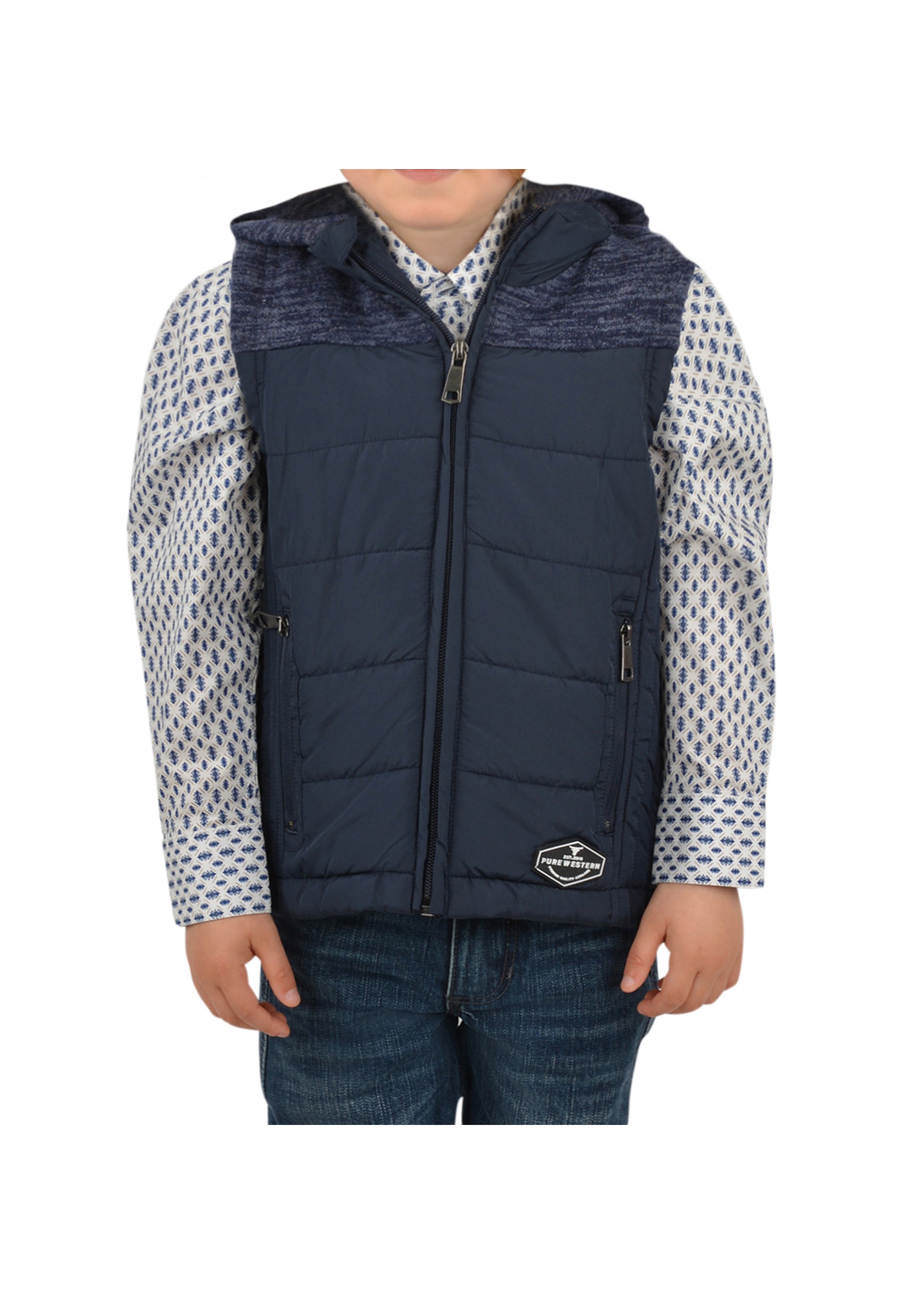 Boys Pure Western Morrison Puffer Vest (6740438745165)