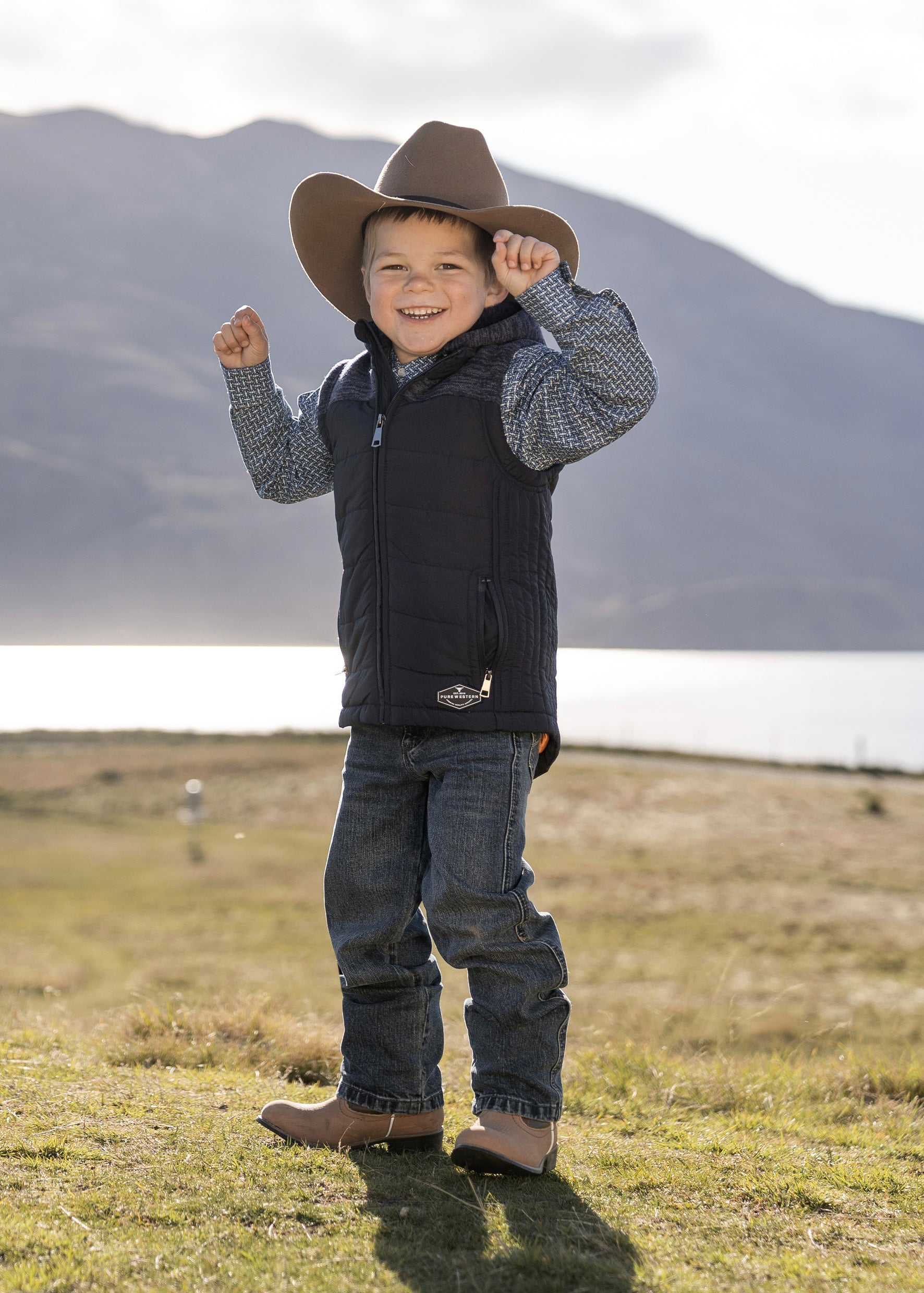 Boys Pure Western Morrison Puffer Vest (6740438745165)