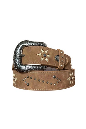 Womens Pure Western Dolly Belt - Light Tan (6895087845453)