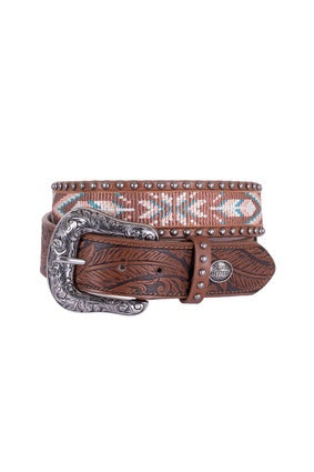 Womens Pure Western Livvy Belt - Tan (6895087943757)