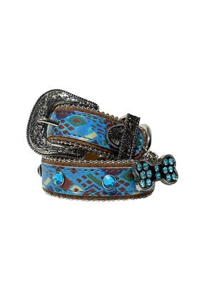 Pure Western Chloe Dog Collar - Blue or Pink (6895090106445)