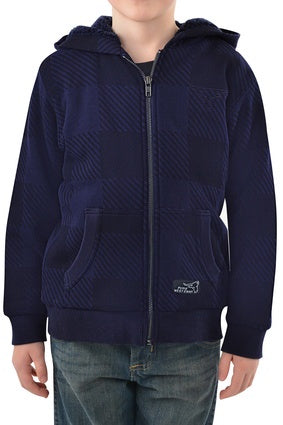 Boys Pure Western Tonkin Zip Through Heavy Hoodie Jumper (6854762790989)