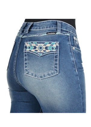 Womens Pure Western Abbi Hi-waisted Bootcut Denim Jean 34 Leg (6756831461453)