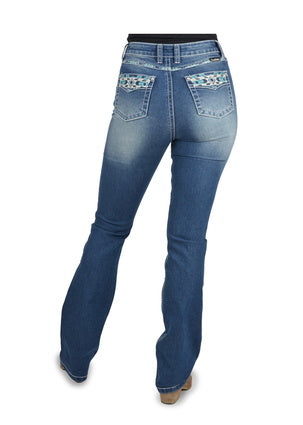 Womens Pure Western Abbi Hi-waisted Bootcut Denim Jean 34 Leg (6756831461453)