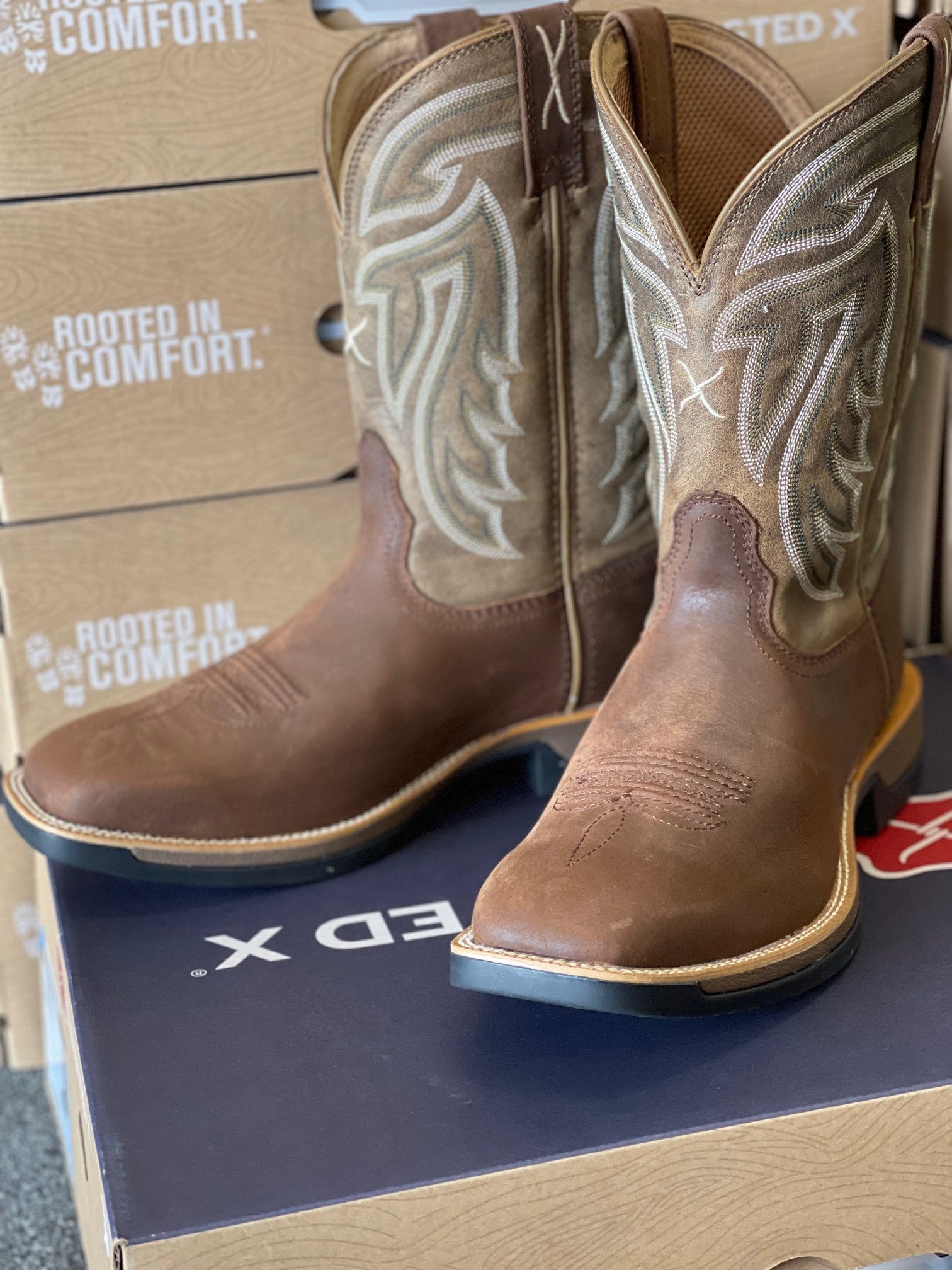 Mens Twisted X 11" Tech X Boot - Hickory / Bomber (6831085256781)
