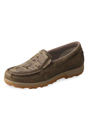 Womens Twisted X Desert Scene Cell Stretch Moc - Bomber / Taupe (6874827620429)