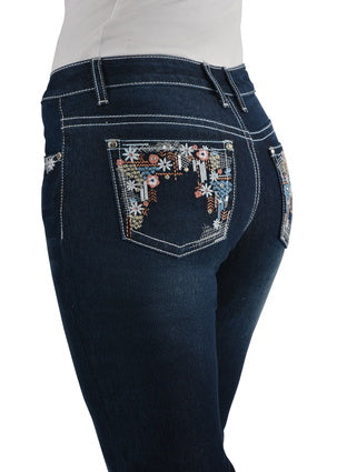 Womens Pure Western Anjelica Straight Leg Jean - 32 Leg (6730970726477)