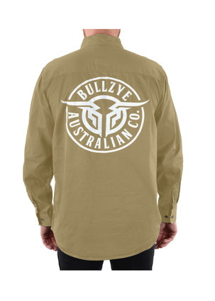 Mens Bullzye Half Button Workshirt s22 (6669171916877)