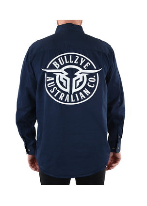 Mens Bullzye Half Button Workshirt s22 (6669171916877)