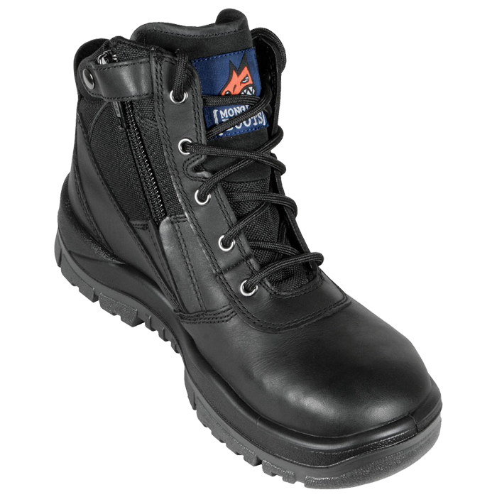 Mongrel Workboot Black Zipsider Non Safety 961020 (4097417478221)