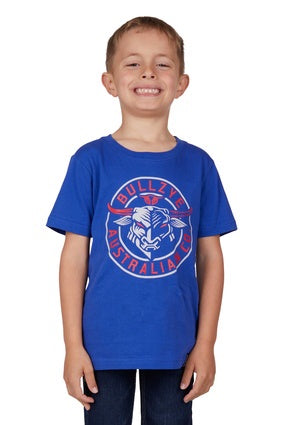 Boys Bullzye Alan Tee Tshirt - Royal Blue (6913511325773)