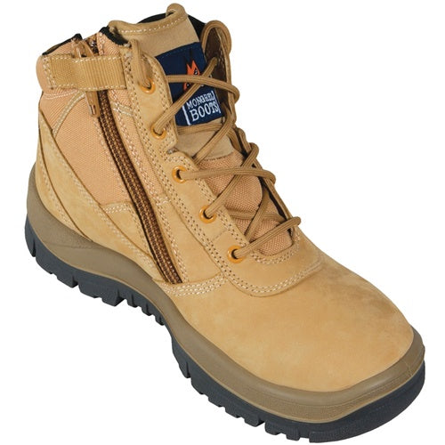 Mongrel Workboot Ankle zipsider Boot Wheat (4096879624269)