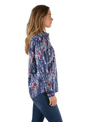 Womens Hard Slog Connie 1/2 Button Shirt (6730987864141)