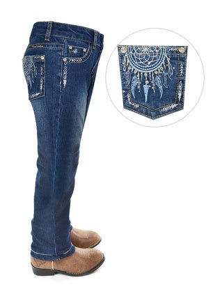 Girls Pure Western Trudy Slim Leg Jean (4779359141965)