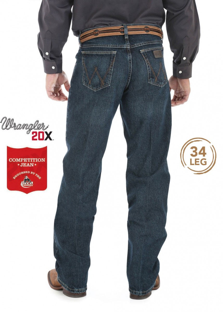 Mens Wrangler 20X Comp Relaxed Jean - Deep Blue (6575511175245)