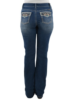 Womens Pure Western Emmaline Relaxed Rider Jean - 36 Leg (6730970759245)