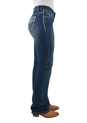 Womens Pure Western Emmaline Relaxed Rider Jean - 36 Leg (6730970759245)