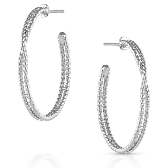 Montana Silver Wrapped around you Hoop Earrings (6924145623117)
