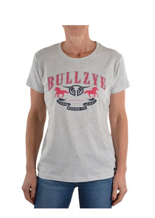 Womens Bullzye Faster Crew Neck Tee (6676273987661)
