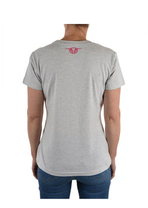 Womens Bullzye Faster Crew Neck Tee (6676273987661)