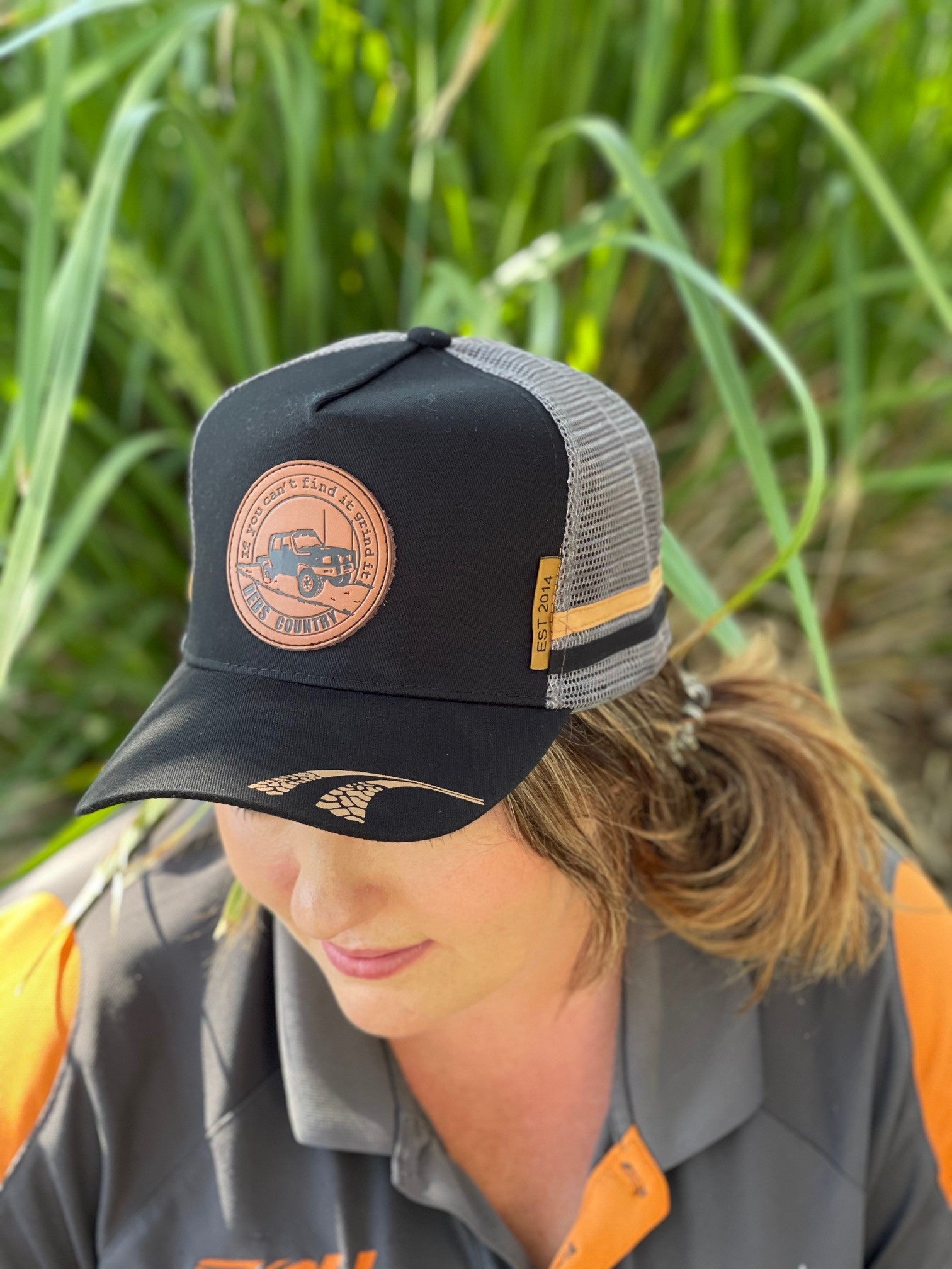 Debs Country Outfitters Black 'Grind it' Trucker Cap (6645165326413)