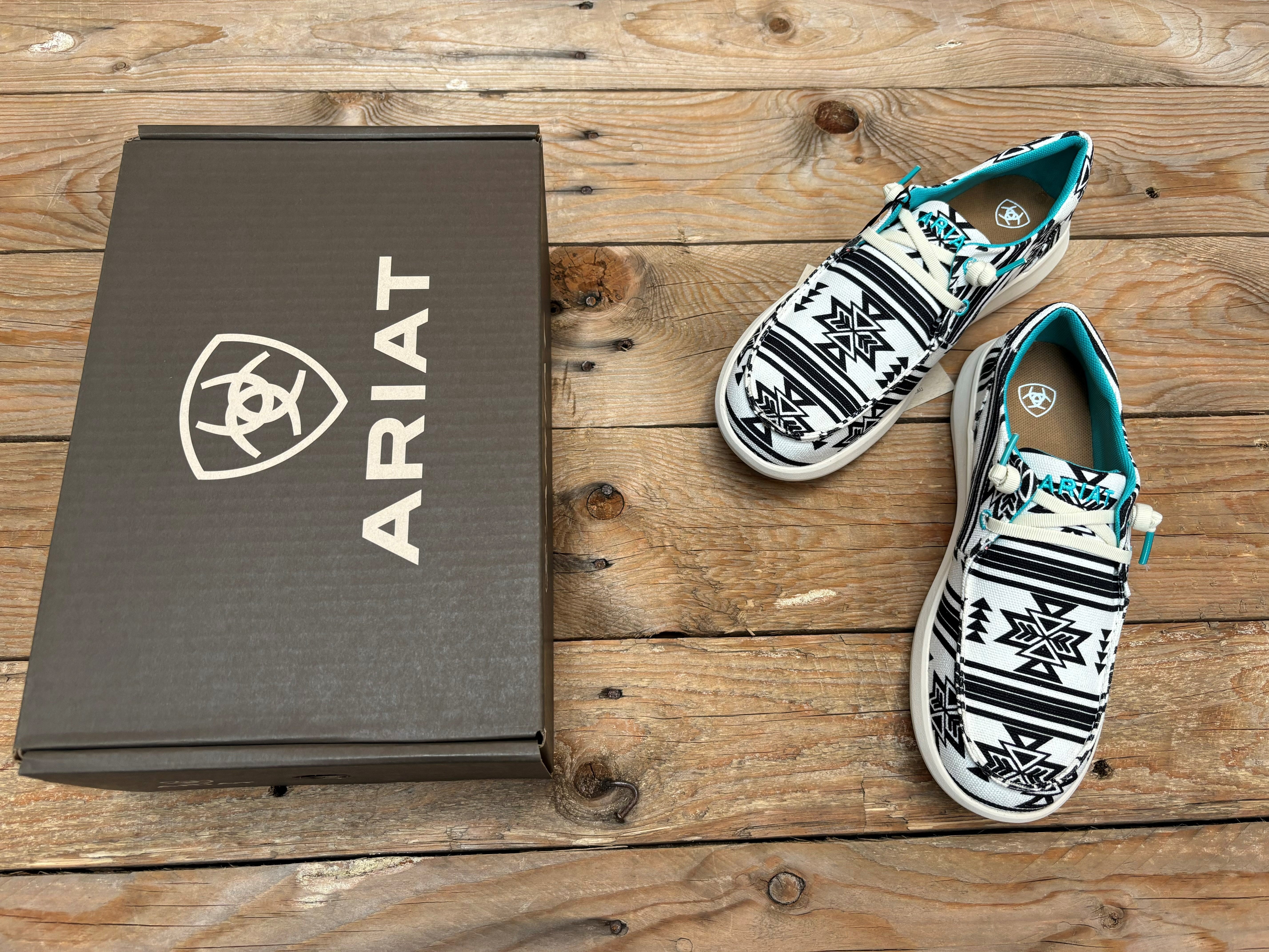 Womens Ariat Hilo Stark Southwest Print Slip on Shoe โ Debs