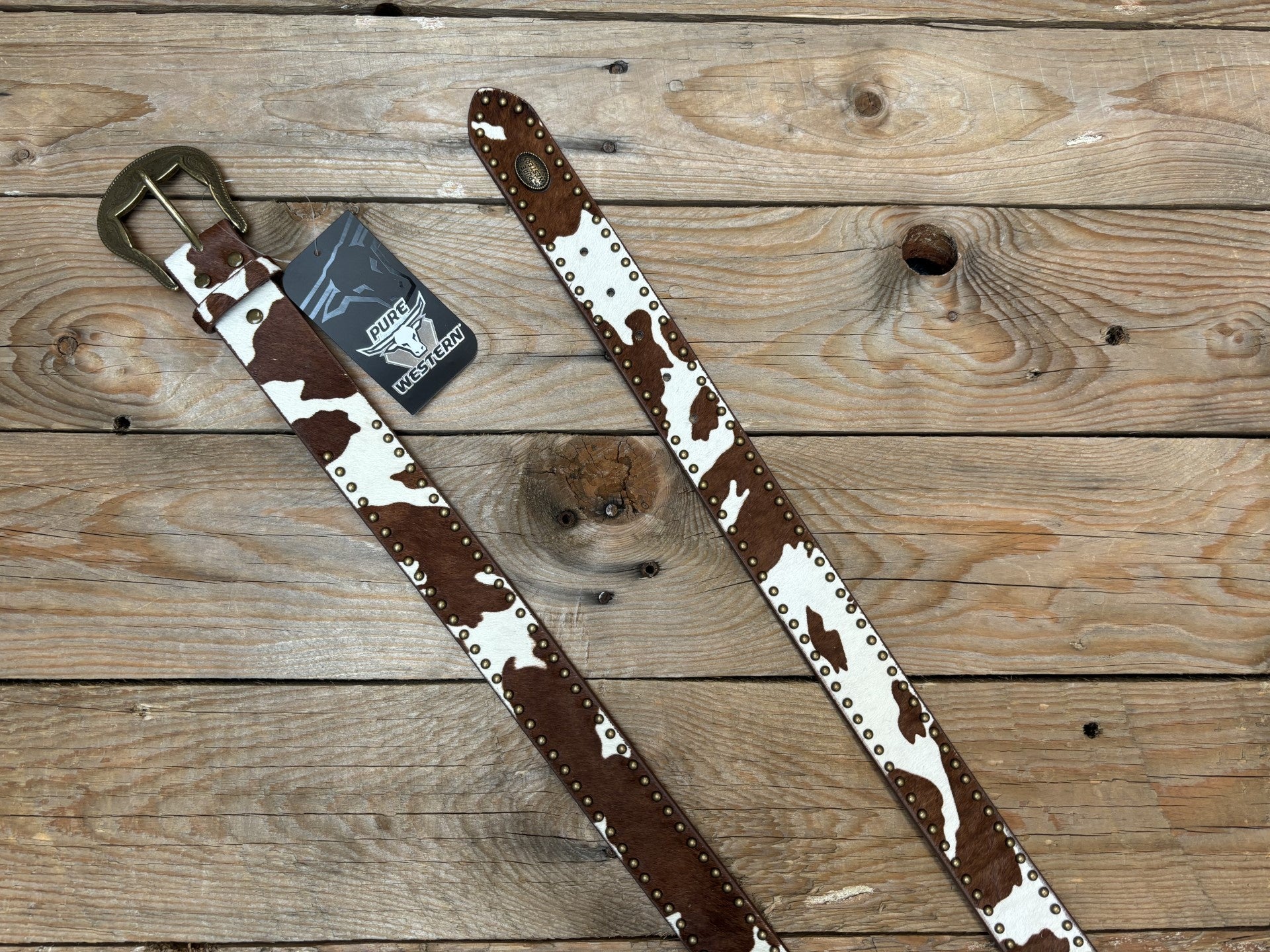 Womens Pure Western Jayna Belt - Tan / Natural (7041897431117)