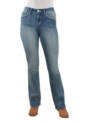 Womens Pure Western Jemma Hi-waist Bootcut Jean - 32 Leg (6730970660941)