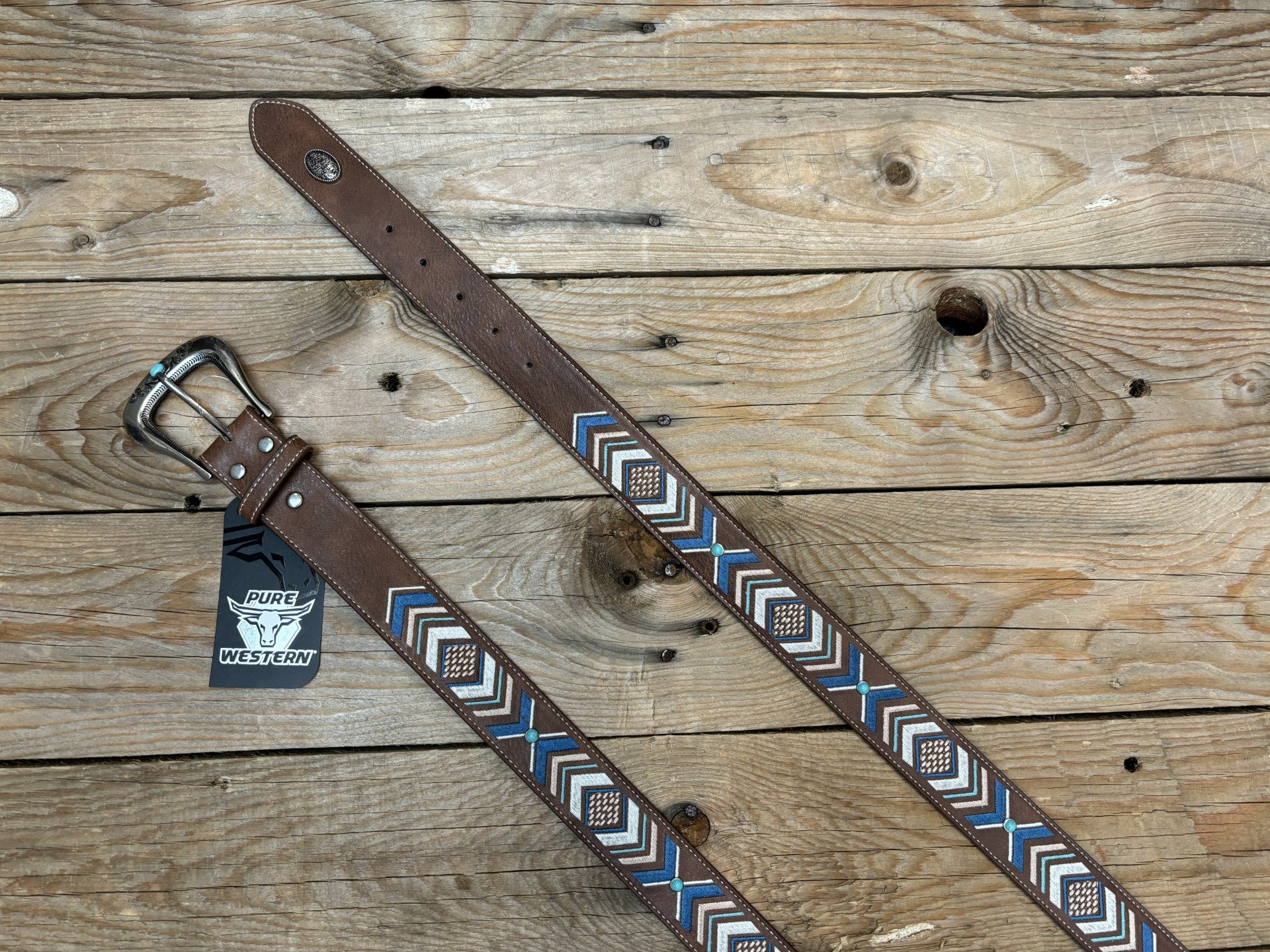 Womens Pure Western Leighton Belt - Tan (7041897300045)