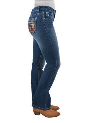 Womens Pure Western Madeleine Bootcut Jean - 34 Leg (6730970464333)