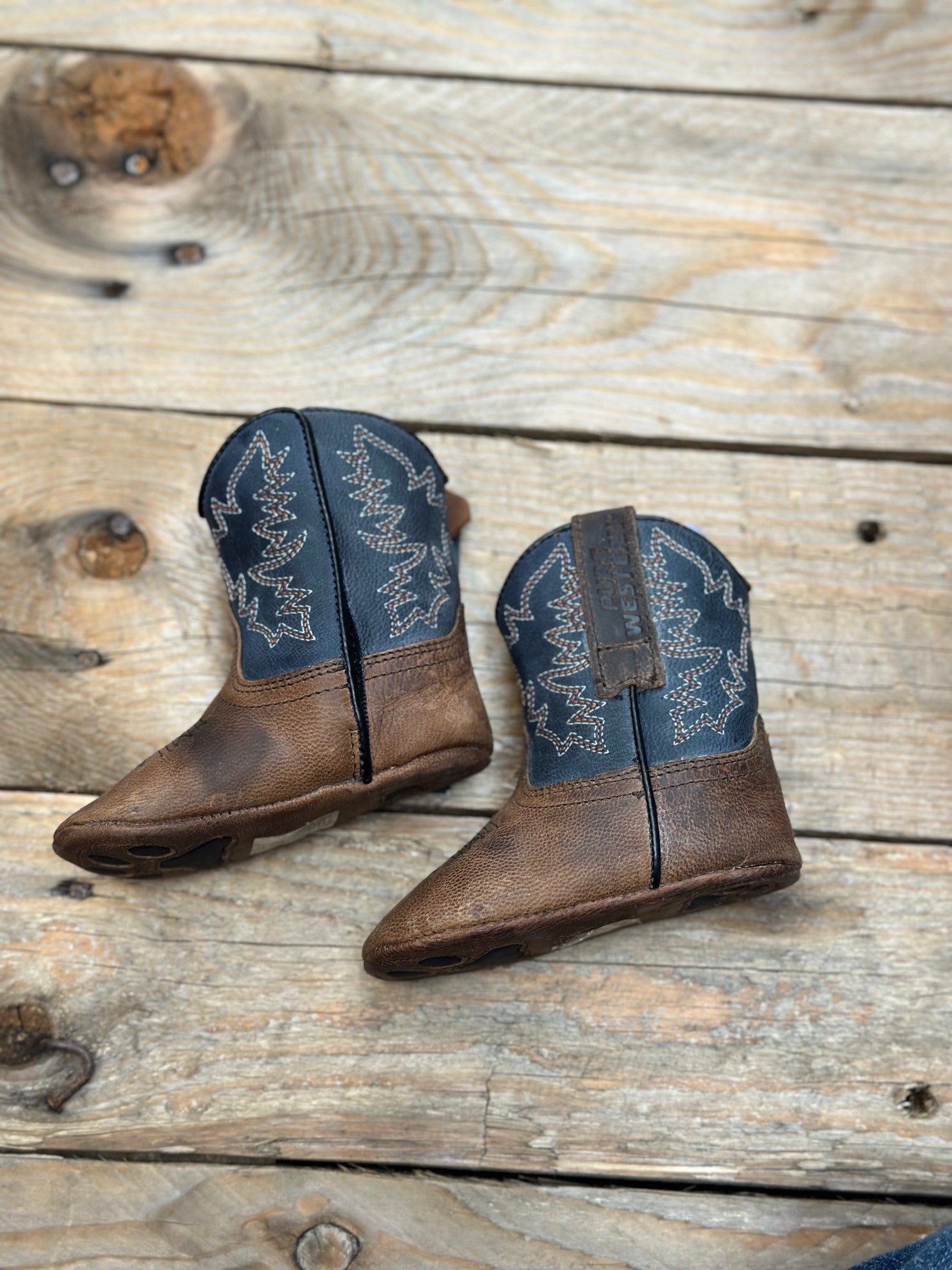 Infant Pure Western Nash Boot - Navy (6862963540045)
