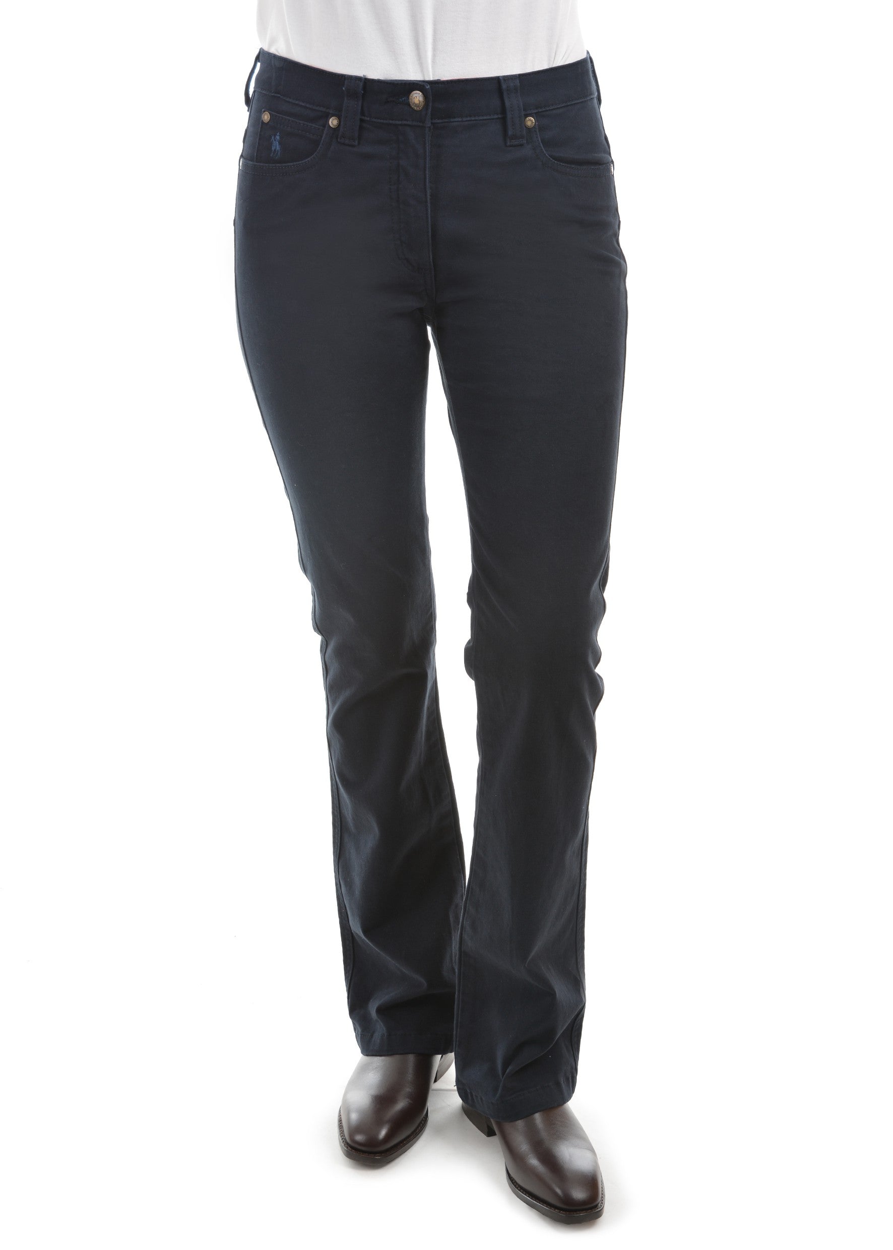 Womens Thomas Cook Moleskin Wonder Jean Navy - 34 Leg (6637890961485)