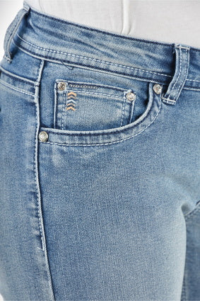 Womens Pure Western Steer Boot Cut Jean - 32 Leg Light Wash (6856391950413)