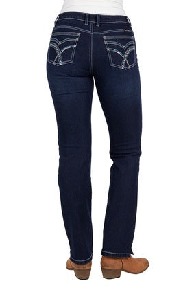 Womens Pure Western Oda Straight Leg Jean (7033678823501)