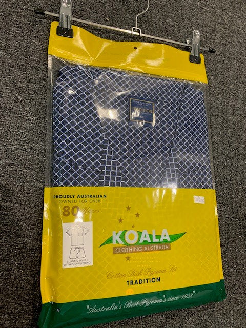 Mens Short Tradition PJs Dark Blue (4896555761741)