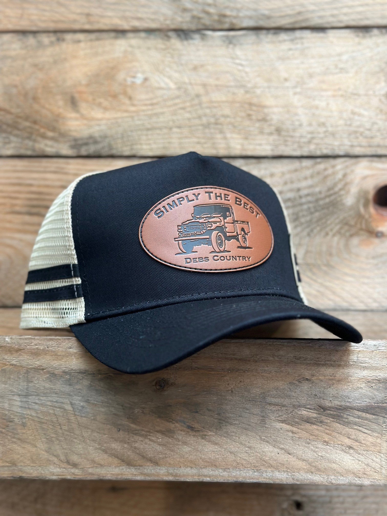 Debs Country Outfitters Simply the Best Trucker Cap - Black (6857327444045)