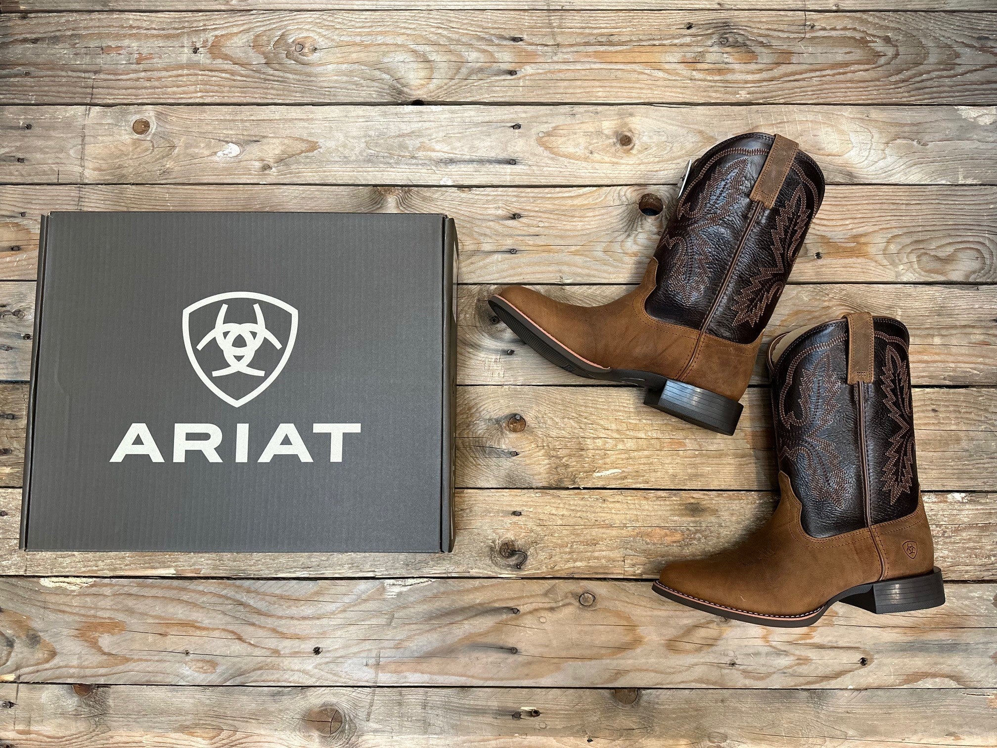 Mens Ariat Sport Stratten - Sorrel Crunch / Bitter Brown (6974628724813)