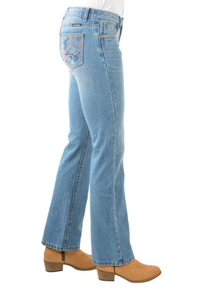 Womens Pure Western Sunny Boot Cut Jean - (6858402299981)