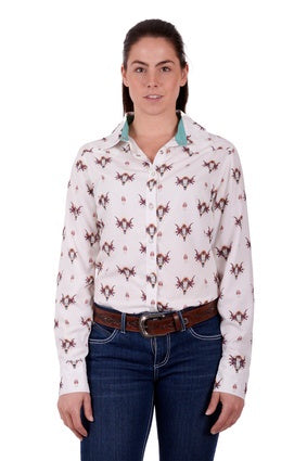 Womens Wrangler Offelia LS Shirt - Multi (6894478098509)