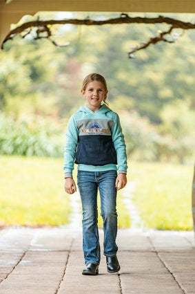 Girls Kids Wrangler Patty Pullover Jumper - Mint (6865314840653)