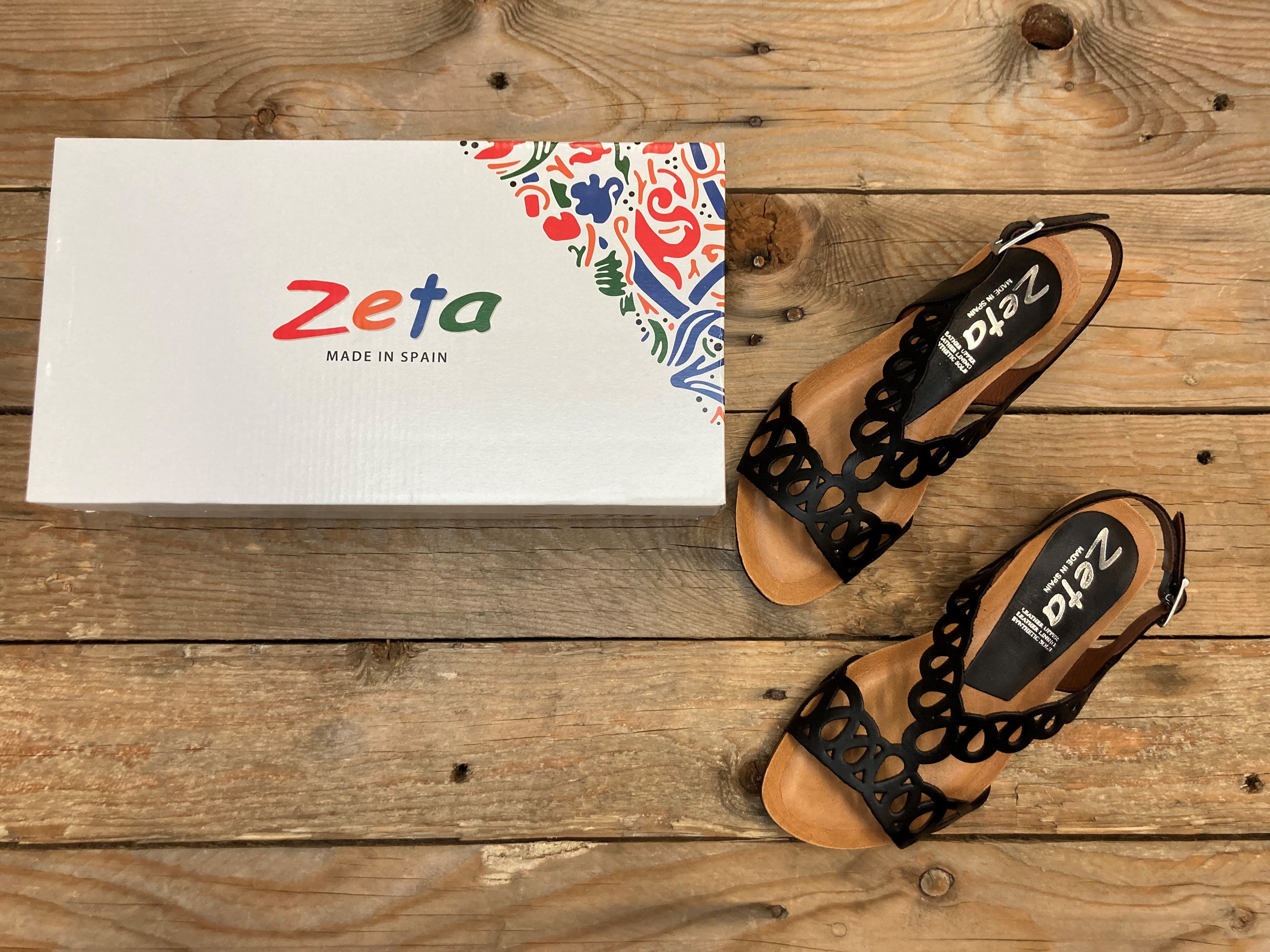 Womens Zeta Posar Sandal - Black (6896605691981)