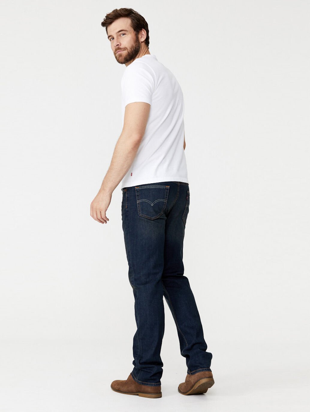 Mens Levi's 514 Straight Jeans - Covered Up (7382631088205)