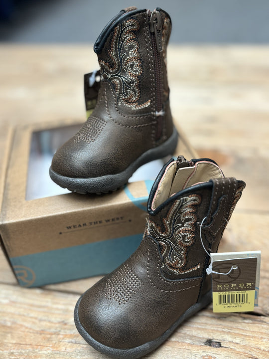 Infant Roper Cowbaby Patrick Brown Boot (7230360813645)