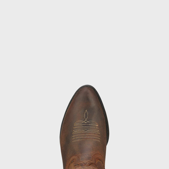 Youth Ariat Heritage Western Boot -Distressed Brown