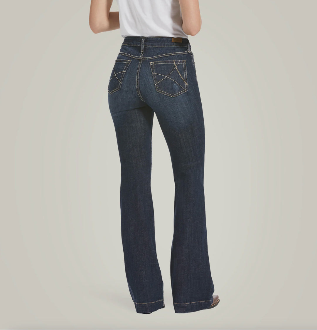 Womens Ariat High Rise Slim Trouser Wide Leg Ella Jean - Rascal