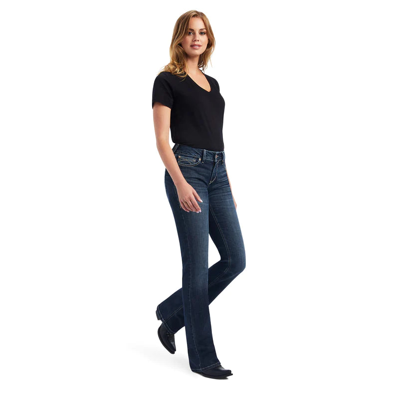 Womens Ariat REAL Estella Perfect Rise Boot Cut Jean - Missouri (6875750236237)